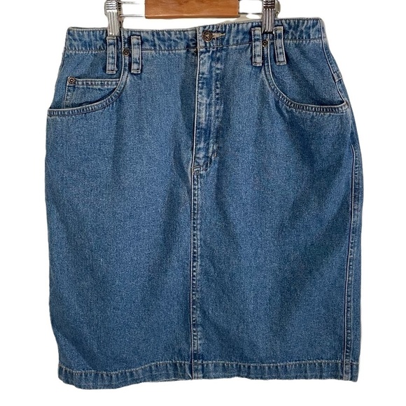 Liz Claiborne Dresses & Skirts - 𝅺vintage 80’s LizWear Denim skirt